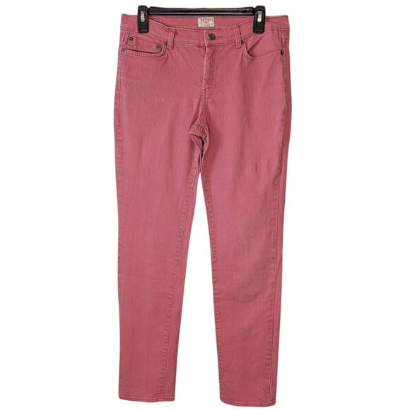 Dockers Salmon Pink Skinny Fit Denim Classic Preppy Jeans Size 8 - Picture 1 of 7